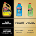 Clorox Liquid-Plumr Pro-Strength Clog Destroyer, Liquid Drain Cleaner, 32 Fluid Ounces (Package May Vary)