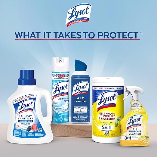 Lysol Mold & Mildew Remover Spray, Bathroom & Shower Cleaner, Disinfectant Spray, Stain Remover with Bleach, Tough on Black Mold, Multipurpose Cleaner for Home and Kitchen, 32oz (3 Pack)