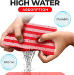 Multi-Purpose Sponges for Cleaning - USA 2 Pack, Large Sponges for Car Washing, Tile & Grout, All Purpose Cleaning