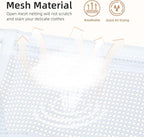 STORAGE MANIAC Sweater Drying Rack, Mesh Clothes Drying Rack, Stackable Laundry Drying Rack, Lay Flat Dryer for Delicates, Portable Dry Rack for Indoor or Outdoor, White, 5 Tier Foldable