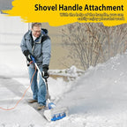 Universal Shovel Handle, Strain-Reducing Elasticity Snow Shovel Handle Ergonomic Back Saver Attachment for Snow Shovels, Rakes, Weed Eater,String Trimmer, Gardening Tools