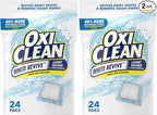 OxiClean Whitener and Stain Remover Power Paks | White Revive | 24 Count | Pack of 2