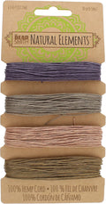The Beadsmith 100% Hemp Cord – Vintage Colors – .55mm, 40 Foot Spool, 10LB Test Strength – Twine for Jewelry Making, Macrame, Paper Crafts, Gardening, Scrapbooking, Home Décor, DIY String Art & More