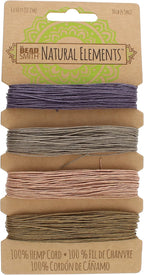 The Beadsmith 100% Hemp Cord – Vintage Colors – .55mm, 40 Foot Spool, 10LB Test Strength – Twine for Jewelry Making, Macrame, Paper Crafts, Gardening, Scrapbooking, Home Décor, DIY String Art & More