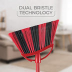 O-Cedar One Sweep Broom with Step-On Dustpan | Remove 99% with One Sweep | Lightweight Quiet Cleaning Tool | Ideal for Pet Owners