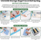 Vacuum Storage Bags,30Pack Vacuum Seal Bags with Electric Air Pump,Vacuumm Seal Bag for Clothing,Travel,Clothes,Comforters,Blankets,Pillows-6 Jumbo+6 Large+6 Medium+6 Small+6 Roll Up Space Saving Bag