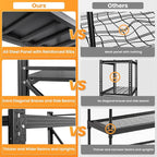 60"W Metal Shelving Units, 5000LBS Garage Shelving Heavy Duty, 24" Deep Large Storage Shelves, 4 Tier Tall Steel Industrial Shelving , Adjustable Standing Shelf for Warehouse / Shop 60"W x 24"D x 70"H