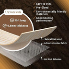 GSCIT Club Oak Edge Banding, 1/2 inch x 50ft roll of Veneer Edge Banding Preglued Flexible, Real Wood Tape Banding