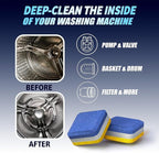 Washing Machine Cleaner Tablets 84 Pack for HE Front Load - Eco Friendly Washer Cleaning Tablets Formula - Pets Hair & Smell Solution - Septic Safe Descale Deodorize Protect - 1 Plus Year Supply