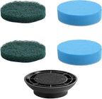 Sweepulire 4 Pack Sponge Scrubber and Scouring Pad for SW1 Cleaning Brushes