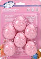 Air Jungles Shoe Deodorizer Balls 6 Ct, Honey Peach Scent, Odor Remover Balls for Sneakers, Gym Bags, Lockers, Closets, Hampers, and Drawers, Essential Oil Provides Natural Freshness