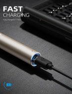 Mini Electric Screwdriver Set, 37 Self-Magnetic Bits, Dual Mode Electric/Manual, 3.7V Rechargeable, Max 3 N.m Torque, Clip Storage Case, Repair Tool for Phone Laptop Camera Watch Electronics - Beige