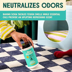 Aunt Fannie's Carpet Refresher & Deodorizer Powder, Multi-Purpose Rug, Carpet, and Upholstery Odor Eliminator for Homes with Cats and Dogs, Bright Lemon Scent, 16 Oz (Pack of 6)