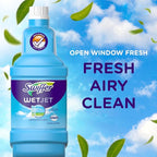 Swiffer Wetjet Hardwood Floor Mopping and Cleaning Solution Refills, All Purpose Cleaning Product, Open Window Fresh Scent, 1.25 Liter, 2 Pack (Packaging may vary)