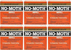 NO Moth Closet Hanger Refills - Kills Clothes Moths, Carpet Beetles, Eggs & Larvae (2 Moth Cakes, Pack of 6)