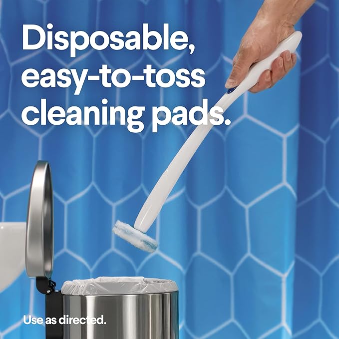 CLOROX ToiletWand Disposable Toilet Cleaning System - ToiletWand, Storage Caddy and 16 Disinfecting Refill Heads (Pack of 6)