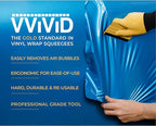 VViViD Gold Vinyl Wrap Squeegee - Nylon-Reinforced Tool for Car Wraps, Window Tint & Decals - (10 Pack)