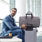 seyfocnia Convertible Travel Garment Bag,Carry on Garment Duffel Bag for Men Women - 2 in 1 Hanging Suitcase Suit Business Travel Bag