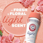 ARM & HAMMER Light In-Wash Scent Booster,No Heavy Perfumes,No Dyes,No-Parabens,Peony Blossom Scent,24 Oz,(Pack of 6)