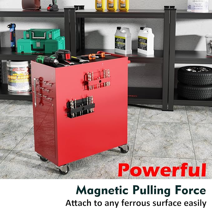 MUTUACTOR Magnetic Drill Bit Organizer,No Drilling Magnet Impact Drill Bit Storage,Anti-Slip Heavy Duty Magnetic Drill Bits Holder for Long Phillips Head Drill Bits,Black,26 Holes