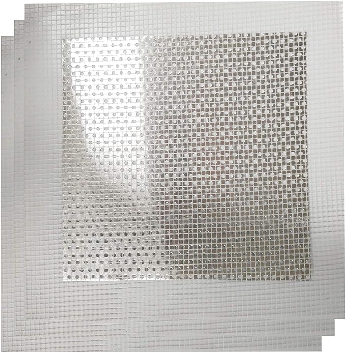 3 Pcs 6 Inch Wall Patch Repair, Drywall Repair Patch Self Adhesive Drywall Patch and Fiberglass Repair Kit, Heavy Duty Dry Wall Hole Repair Patch for Drywall Plasterboard (6 x 6 Inch)