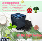 4 Pack Odor Absorbing Filter Refills for Vitamix FC-50-SP Foodcycler Smart Waste Composter, Replacement Activated Charcoal Filters Compatible with Vitamix Electric Compost Bin