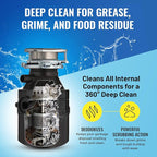 Bastion Garbage Disposal Cleaner Deodorizer Tablets - 24 Pack (1 Year Supply) Powerful Foaming XL 15g Fresh Citrus-Scented Foam Freshener Tabs Clean, & Eliminate Garburator Disposer Sink Odors