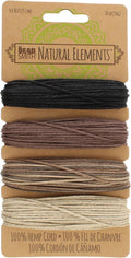 The Beadsmith 100% Hemp Cord – Neutral Colors – 1mm, 30 Foot Spool, 20LB Test Strength – Twine for Jewelry Making, Macrame, Paper Crafts, Gardening, Scrapbooking, Home Décor, DIY String Art & More