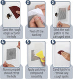 Bates- Drywall Repair Kit, 16 pcs, 6 Inch, Dry Wall Patch Kits, Wall Repair Patch Kit, Wall Patch Repair Kit, Drywall Hole Patch, Drywall Patch Kit, Wall Hole Repair Kit, Drywall Patch Hole