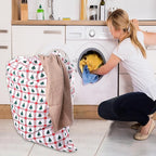 Urban Villa Laundry Bag Canvas|Dirty Clothes Travel Laundry Bag|Machine Washable|Reusable College Hostel Hamper Liner Bag for Garments Delicates Drawstring Closure 1 Pack Tree Print|Size 28X36 Inches