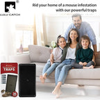 LULUCATCH Super Glue Traps 36 Pack for Mice & Snakes, Larger, Heavier Sticky Traps with Non-Toxic Glue. Sticky Mouse Traps Indoor, Easy to Set, Pet Safe Pest Control