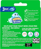 Scrubbing Bubbles Continuous Clean Toilet Drop-Ins, Automatic Blue Toilet Bowl Cleaner, Septic-Safe Tank Tablets Remove Hard Water Minerals & Limescale, Stain & Smell Protection, 3 Count (Pack of 1)