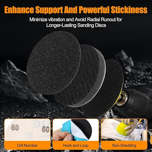 136Pcs Sanding Disc Drill Polishing Kit,3 Inch Sandpaper Wet Dry Headlight Restoration Kit with Hook and Loop Buffing Pads for Car Polish,Metal Glass Resin Polish Rotary Tools Attachment