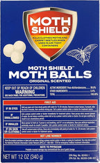 Moth Shield Moth Ball Traps for Clothes, Furniture, Carpet and Pantry Moths, 12 Ounce Box (Original Scented, 12 Ounce (1 Pack)