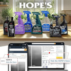 HOPE'S Perfect Granite & Marble Countertop Cleaner and Polish, Streak-Free, Ammonia-Free, 22 Ounce, Pack of 1