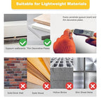 120 PCS Drywall Self Drilling Anchors with Screws Kit,60 Sheetrock Anchors (0.47X1.57inch) and 60 Zinc Plated Screws, Easy Application No Drill or Holes in Wall.