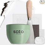 soto Large Hole Repair (Up to 4"), White Spackle, 7-Piece Kit (No. 01 Perfect White) - High Strength Hole Repair Kit for use on: Walls, Drywall, Ceiling, Furniture, Cabinets