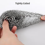 12 Pack Steel Wool Scrubber Pads, Stainless Steel Scrubber, Scrubbing Scouring Pad, Steel Wool Scrubbers for Pots and Pans, Stoves,Broiler Racks,Grills and More