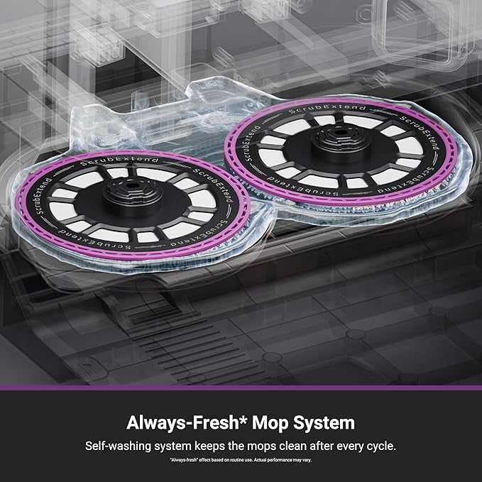 Eureka J15 Evo Ultra Self-Emptying Robot Vacuum Combo, 22,000 Pa Suction Auto Mop Lifting 131°F Hot Air Dry Scrub Extend Robotic Vacuum Cleaner