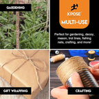 Jute Twine - 3 Ply Brown Roll 150 Feet Natural Jute String for Crafts, Packaging, Wrapping, Decorative Rope Cord for Hanging Ornaments (6 Packs)