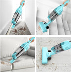 Vazone R6X Corded Stick Vacuum Cleaners for Home, 30000pa Powerful Suction Stick Vacuum with 16Ft Cord, 2 in 1 Lightweight Vacuum Cleaner for Hard Floor Pet Hair (Green)