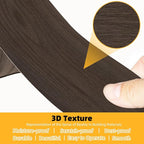 GSCIT Club Red Walnut Wallpaper, 2.4 inch X 15ft Self Adhesive Wood Grain Repair Tape Walnut Repair Patch for Tables, Chairs, Baseboards, Doors, Windows, Floors, Handicraft DIY.