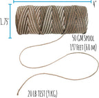 The Beadsmith 100% Hemp Cord – Earthy Browns – 2mm, 197 Foot Spool, 20LB Test Strength – Twine for Jewelry Making, Macrame, Paper Crafts, Gardening, Scrapbooking, Home Décor, DIY String Art & More