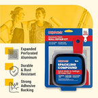 MaxPatch® Drywall Repair Kit, 4-Piece Set – Includes Self-Adhesive Aluminum Patch, 8 oz Spackle, 100% Recycled 3" Putty Knife, and Sanding Sponge – Multi-Purpose Wall Repair for Drywall, Plaster