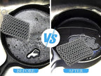 Herda Chain Mail Cast Iron Cleaner Scrubber,316 Chainmail Pan Scrubber Metal Cleaning Brush, Pad, Sponge Scraper to Clean Skillet,Dutch Oven, Wok,Grill Griddle,Chain Link Scrub Brush Pot Care Kit