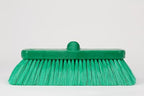 SPARTA 41278EC09 Flo-Thru Plastic Wall Scrub Brush, Equipment Brush With Soft Nylex Bristles For Industrial Kitchens, Hospitals, Commercial Cleaning, 4 Inches, Green, (Pack of 12)