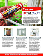 Red Devil 0775 Lifetime Ultra Premium Elastomeric Acrylic Latex Sealant, 5.5 oz., White, 1 Pack