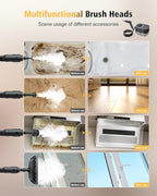 Steamer for Cleaning,3-Speed Adjustable Handle,1.69 Quarts Large Capacity Tank Steam Cleaner Handheld, Detachable 13PCS Accessories steamer for Car,Home kitchens,Camping,