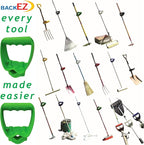 Back-Saving Tool Handle Attachment, EVR-Grip Upgrade, Labor-Saving Ergonomic Shovel Add-on Handle Green