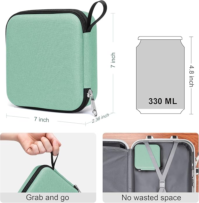 Bukere Travel Sunglasses Organizer Case Adjustable Slot For Multiple Eyeglasses Hard-shell Portable Storage Box for Men Women